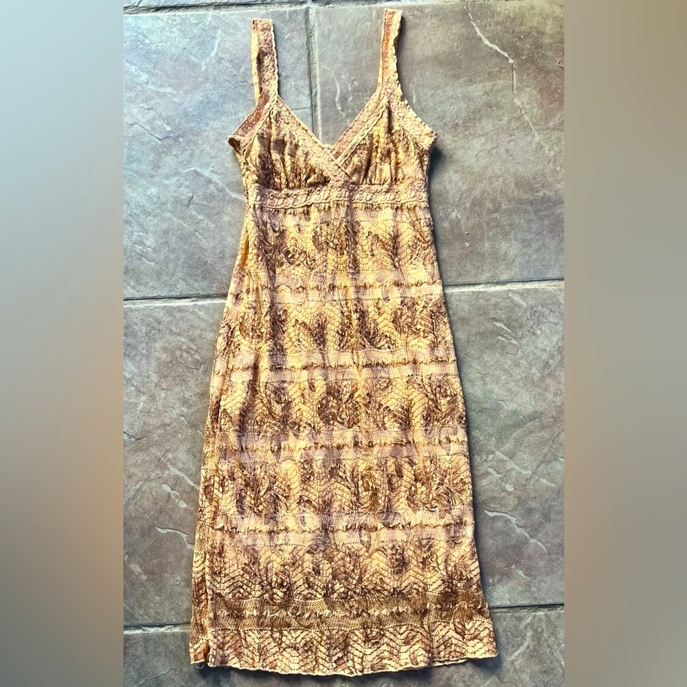 Cream dress with lining